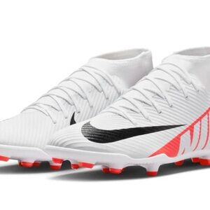 Nike Zoom Superfly 9 Club FG/MG Soccer Cleats (Bright Crimson/White-Black)